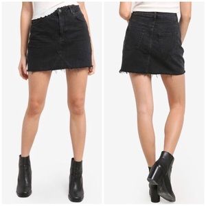 TopShop MOTO High Waist Denim Skirt